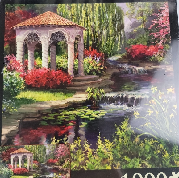 Laurie Snow Hein SPANISH GAZEBO 1000 Piece Puzzle - Picture 2 of 8